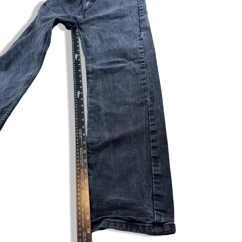 Levis 505 Regular Fit Jeans Mens 33x32 Faded Black Straight Leg Denim 00505-1469